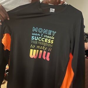 Black and Orange Graphic Men's Shirt
